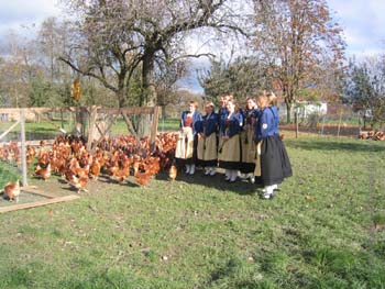 2004-11-14 Ständchen bei Ekkehard Traunecker mit Chicken-Run-Fotoshooting 42