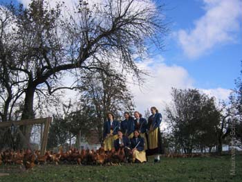 2004-11-14 Ständchen bei Ekkehard Traunecker mit Chicken-Run-Fotoshooting 47
