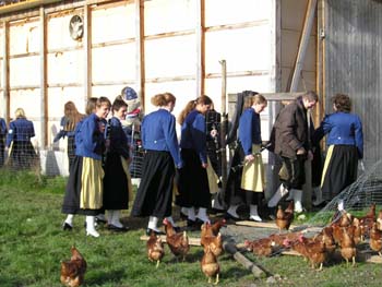 2004-11-14 Ständchen bei Ekkehard Traunecker mit Chicken-Run-Fotoshooting 58