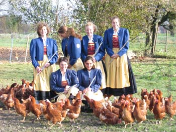 2004-11-14 Ständchen bei Ekkehard Traunecker mit Chicken-Run-Fotoshooting 70