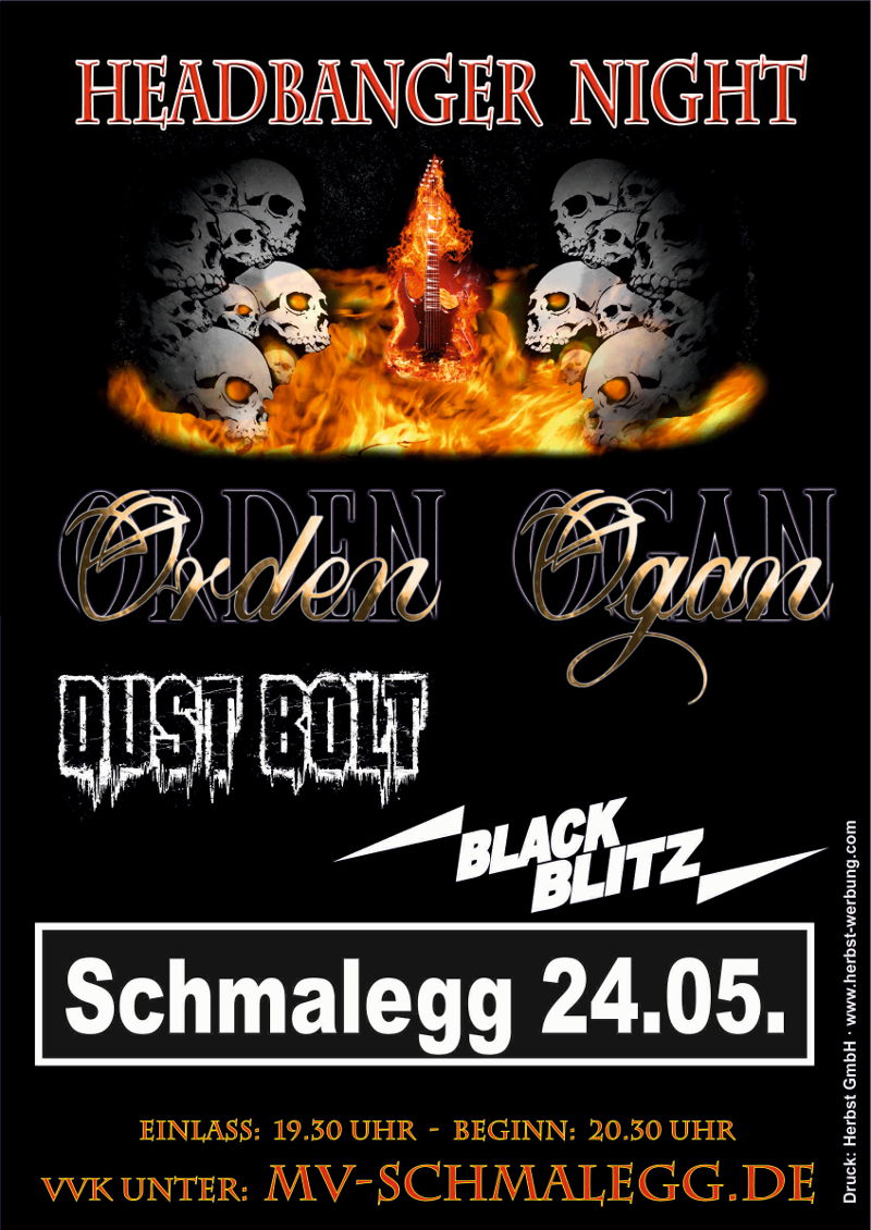 Plakat Headbanger Night 2015