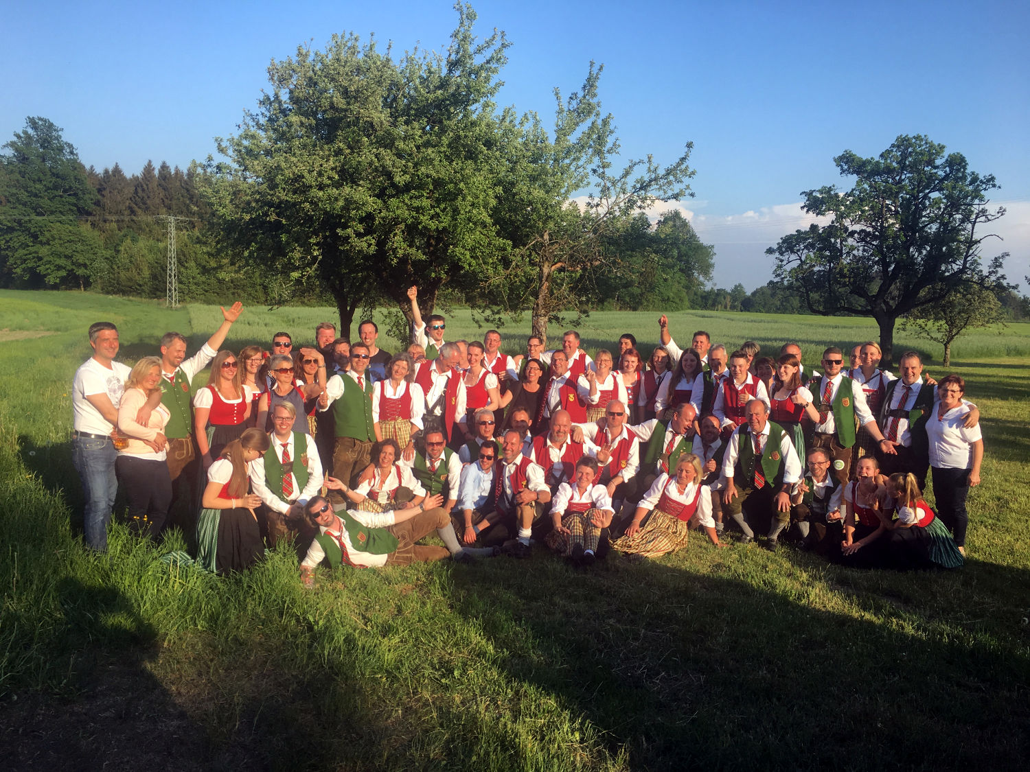 Gruppenbild TMV St. Magdalena und MV Schmalegg 2018