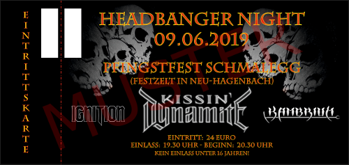 Hardticket Headbanger Night Schmalegg 2019