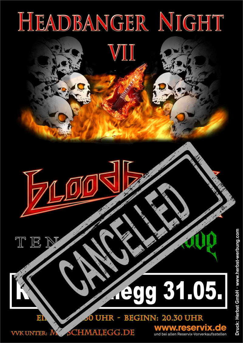 Plakat Headbanger Night 2020 (cancelled)
