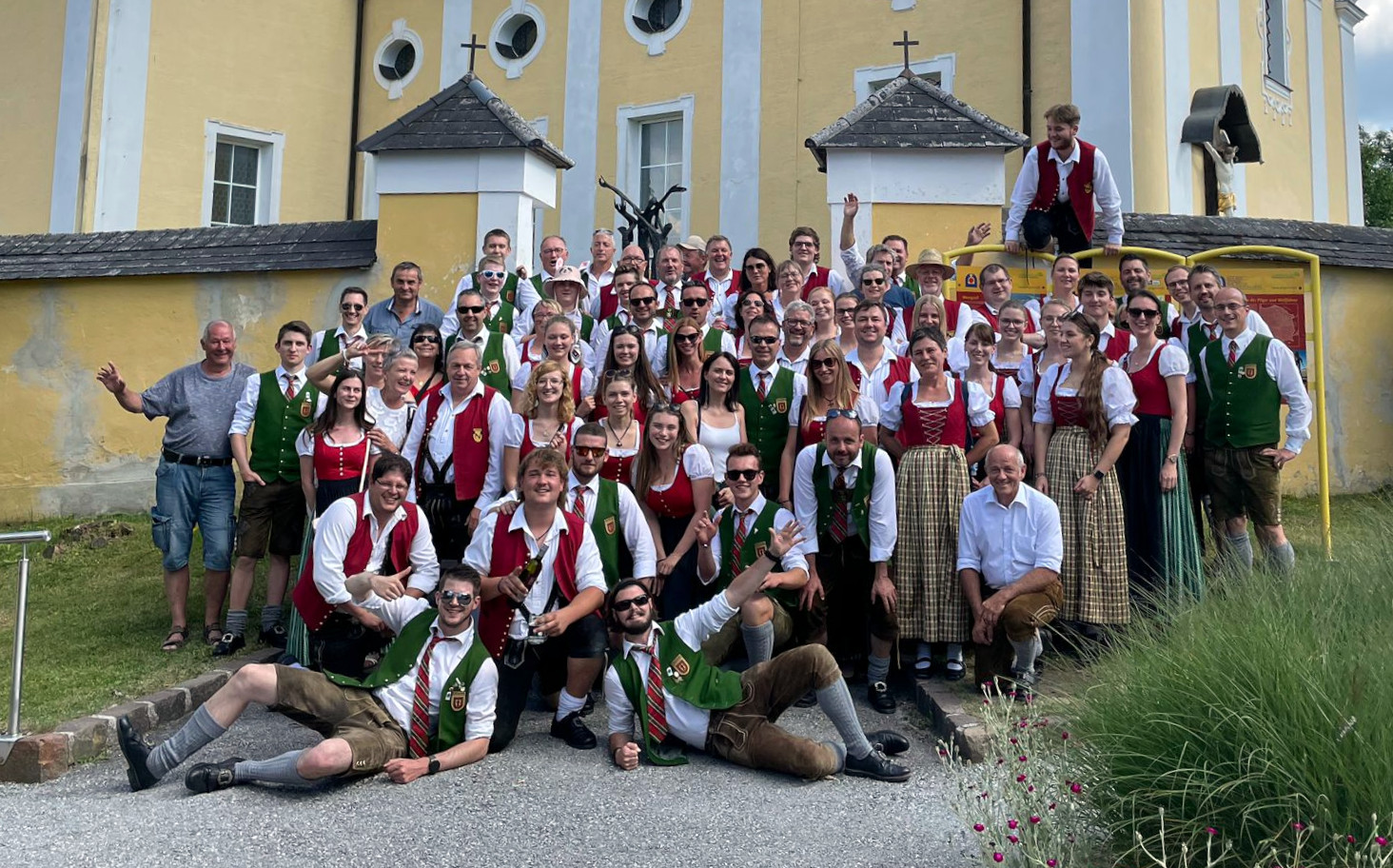 Gruppenbild TMV St. Magdalena und MV Schmalegg 2022