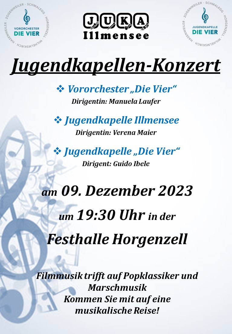 Plakat Jugendkapellenkonzert 2023